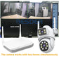 Caméra De Surveillance Extérieure PTZ WiFi Double Objectif 4K