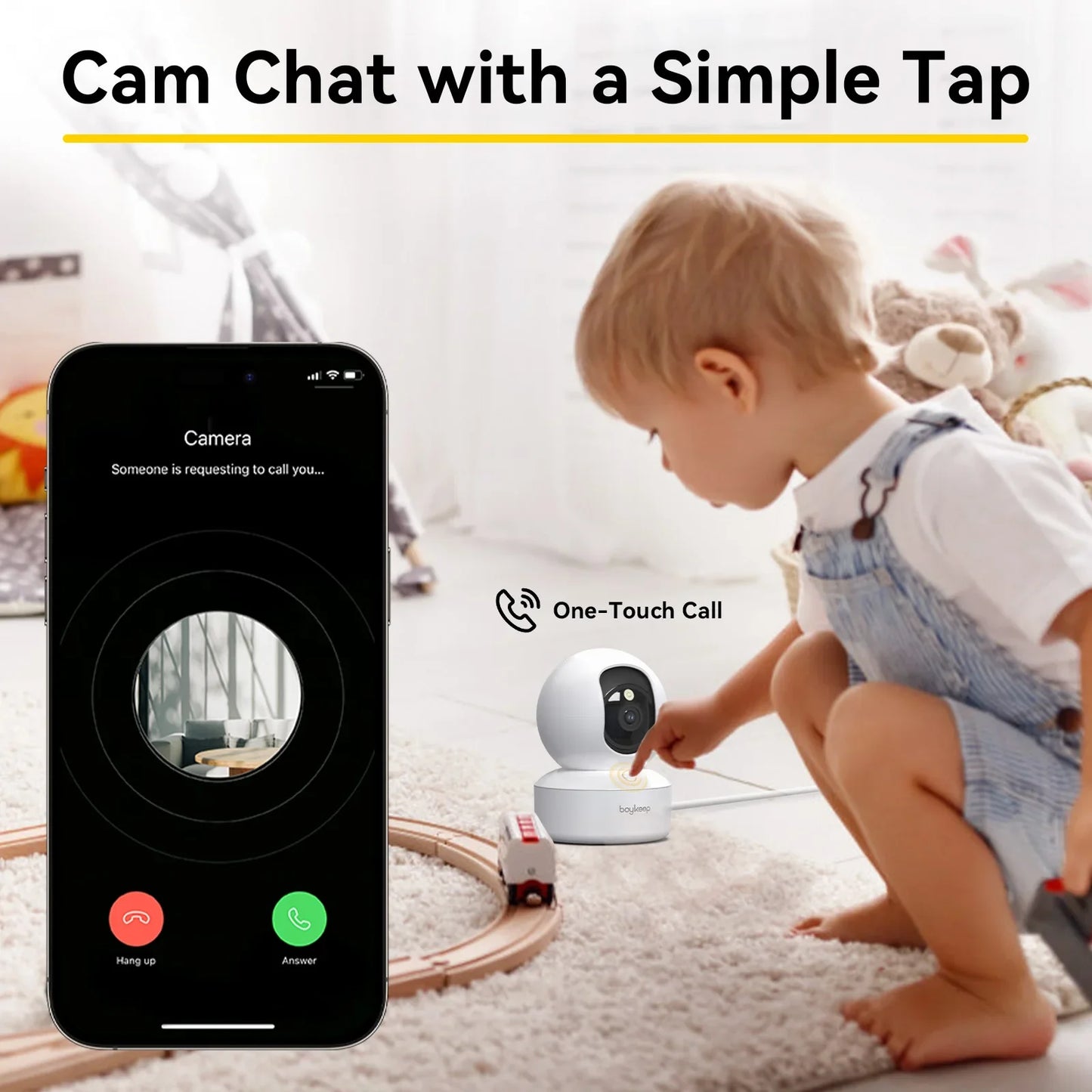Caméra Intérieure WiFi 3MP avec Suivi Automatique